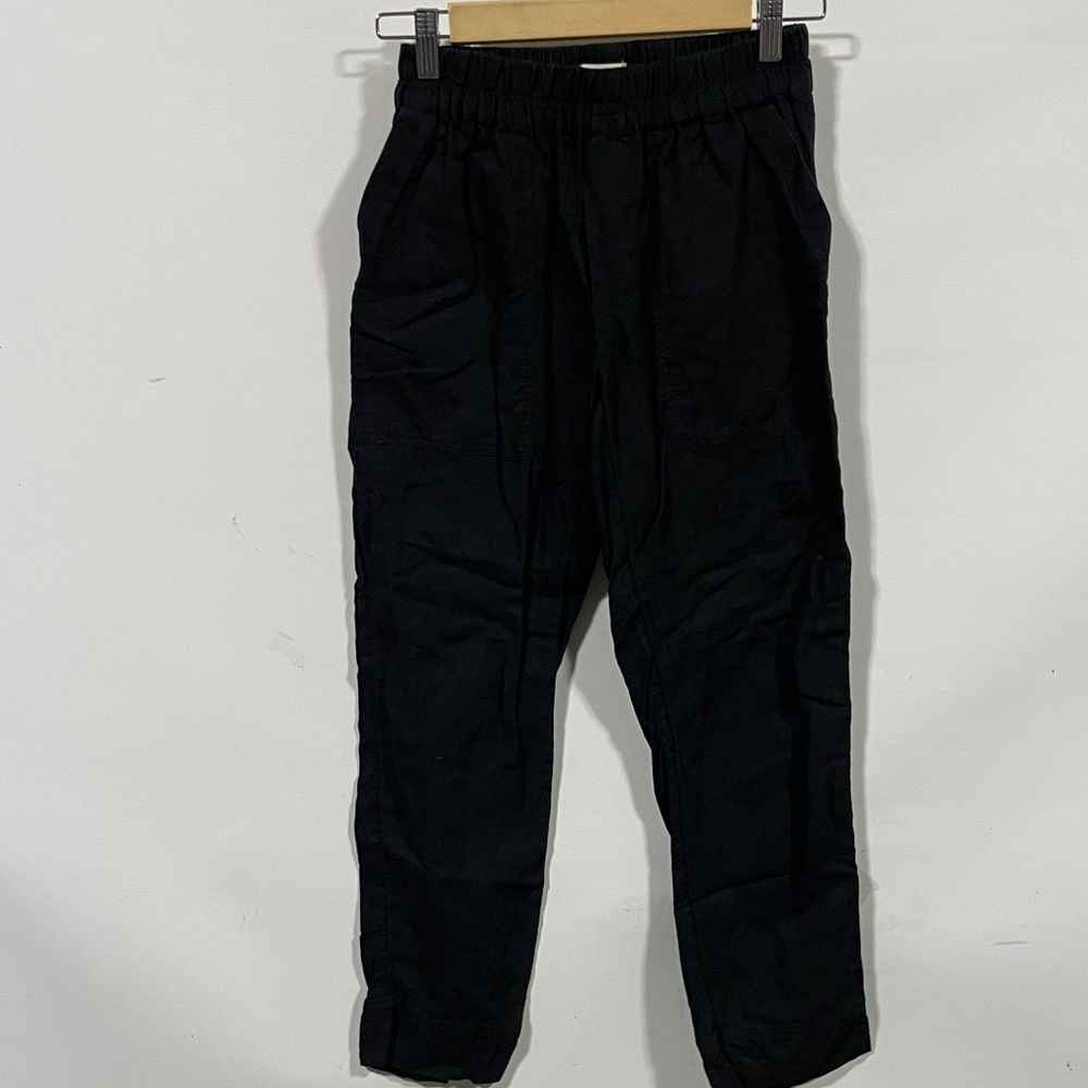 Pact organic cotton hemp blend Men's Black Elastic Waist Pants